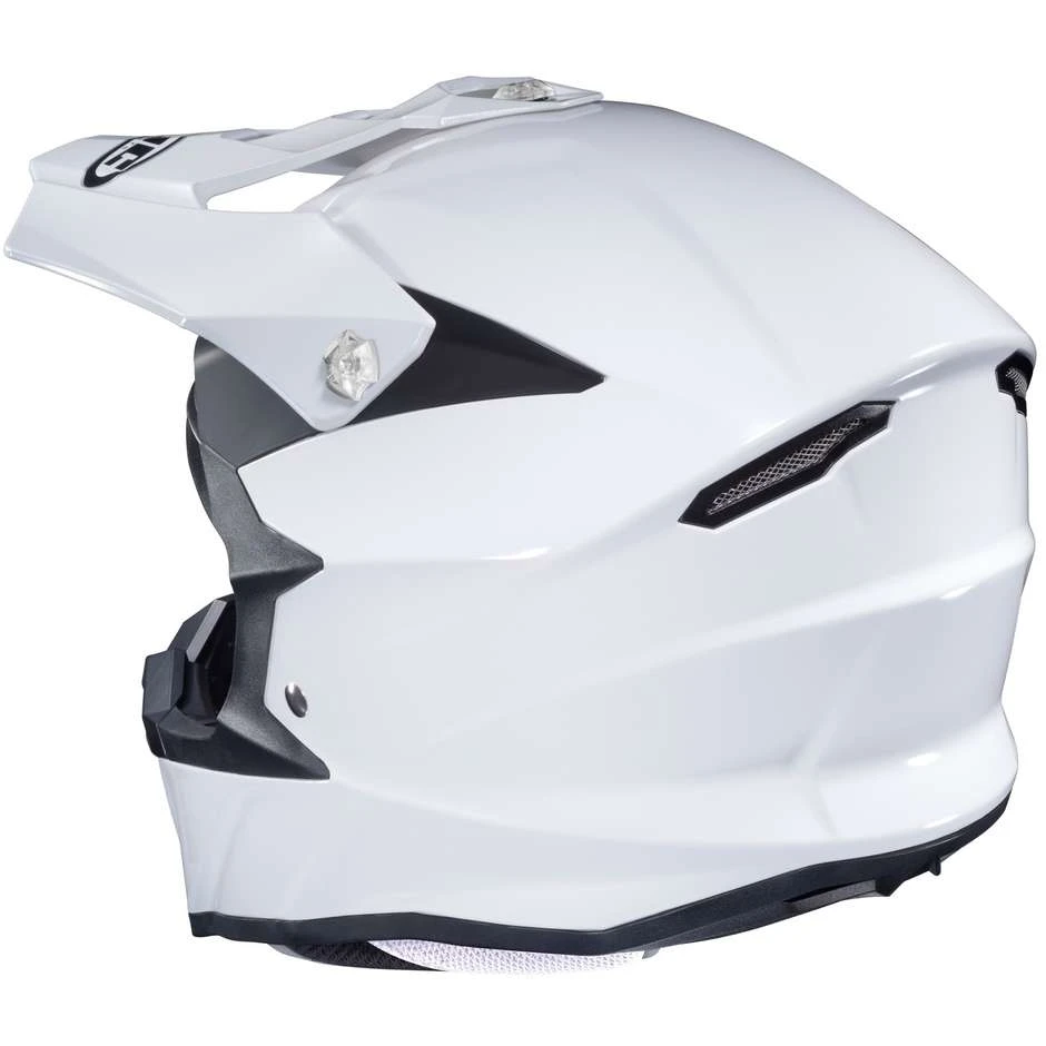 Cross Enduro HJC Helm I50 Monocolore Weiß 4 Cross Enduro HJC Helm I50 Monocolore Weiß – Bild 2