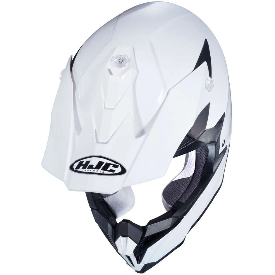 Cross Enduro HJC Helm I50 Monocolore Weiß 5 Cross Enduro HJC Helm I50 Monocolore Weiß – Bild 3