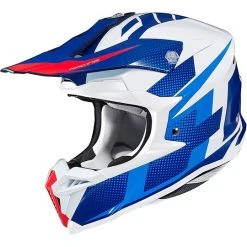 Cross Enduro Motorradhelm HJC I50 Argos MC2 Weiß Blau