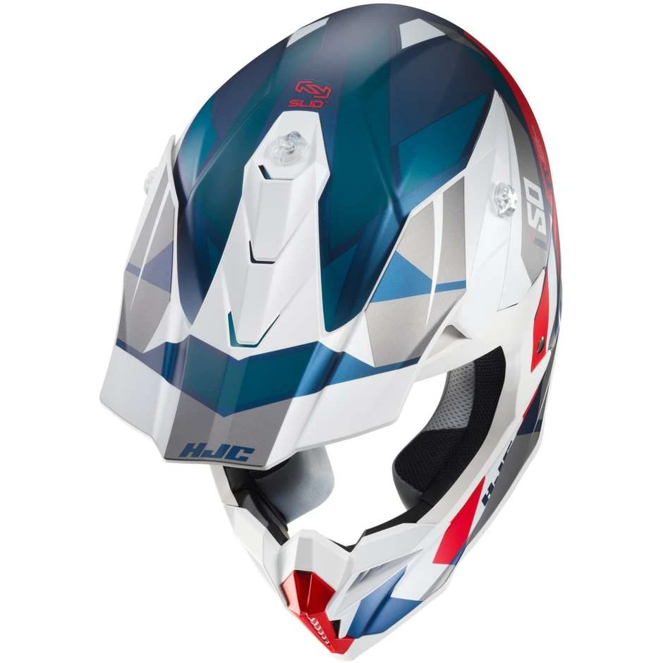 Cross Enduro Motorradhelm HJC I50 VANISH MC21SF Weiß Blau Rot Matt 5 Cross Enduro Motorradhelm HJC I50 VANISH MC21SF Weiß Blau Rot Matt – Bild 3