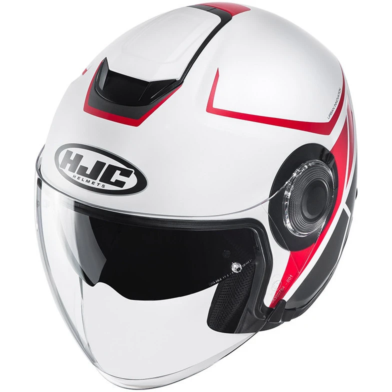 Doppelvisier Jet Helm HJC I40 CAMET MC1SF Weiß Rot 4 Doppelvisier Jet Helm HJC I40 CAMET MC1SF Weiß Rot – Bild 2