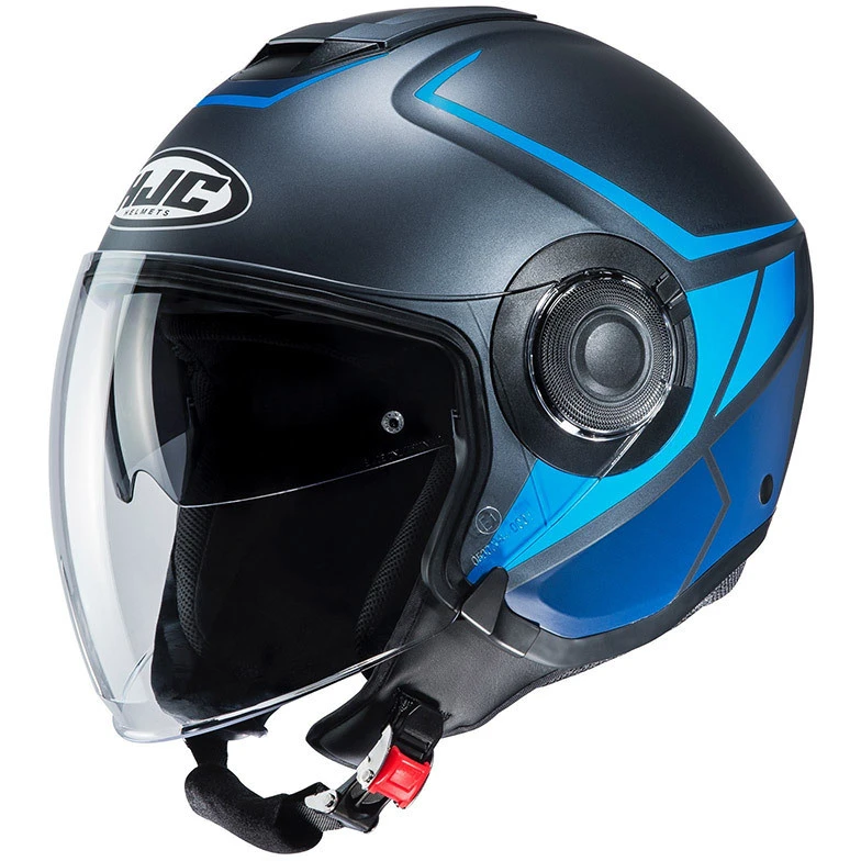 Doppelvisier Jet Helm HJC I40 CAMET MC2SF Schwarz Blau 3 Doppelvisier Jet Helm HJC I40 CAMET MC2SF Schwarz Blau