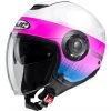 Doppelvisier Jet Helm HJC I40 UNOVA MC8SF Weiß Pink