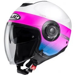 Doppelvisier Jet Helm HJC I40 UNOVA MC8SF Weiß Pink