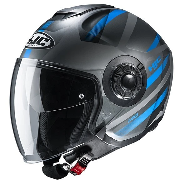 Doppelvisier Motorradhelm HJC I40 REMI MC2SF Mattblau 3 Doppelvisier Motorradhelm HJC I40 REMI MC2SF Mattblau