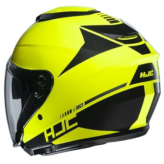 Doppelvisier Motorradhelm Jet HJC I30 BARAS MC4H Gelb Fluo 5 Doppelvisier Motorradhelm Jet HJC I30 BARAS MC4H Gelb Fluo – Bild 3
