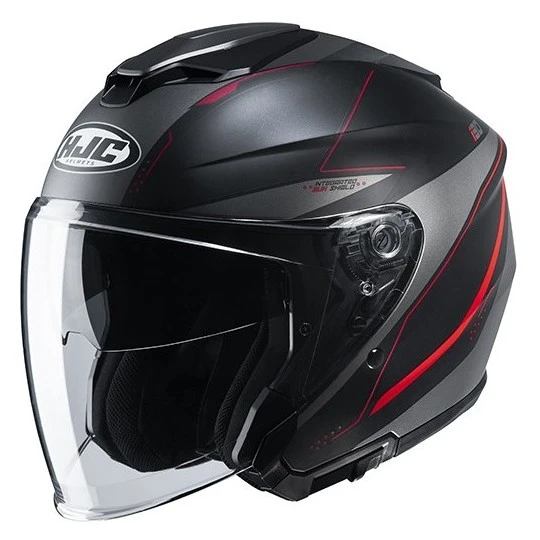 Doppelvisier Motorradhelm Jet HJC I30 SLIGHT MC1SF Schwarz Rot Matt 3 Doppelvisier Motorradhelm Jet HJC I30 SLIGHT MC1SF Schwarz Rot Matt