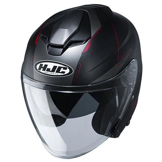 Doppelvisier Motorradhelm Jet HJC I30 SLIGHT MC1SF Schwarz Rot Matt 4 Doppelvisier Motorradhelm Jet HJC I30 SLIGHT MC1SF Schwarz Rot Matt – Bild 2