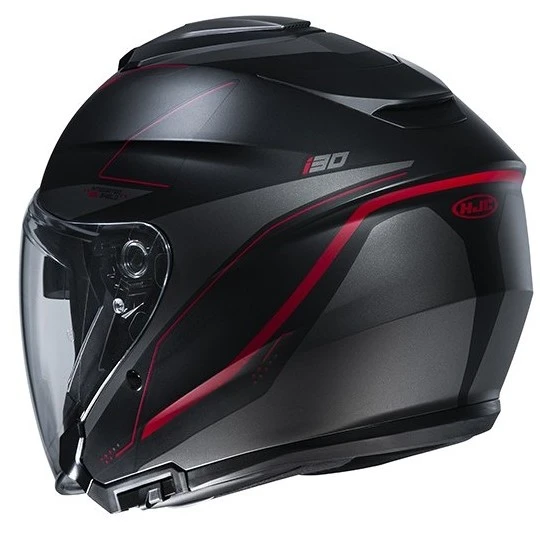 Doppelvisier Motorradhelm Jet HJC I30 SLIGHT MC1SF Schwarz Rot Matt 5 Doppelvisier Motorradhelm Jet HJC I30 SLIGHT MC1SF Schwarz Rot Matt – Bild 3