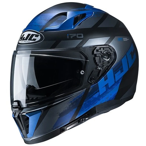 Full Face Doppelvisier Motorradhelm HJC I70 REDEN MC5 Schwarz Blau 3 Full Face Doppelvisier Motorradhelm HJC I70 REDEN MC5 Schwarz Blau