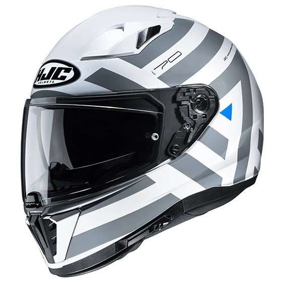 Full Face Doppelvisier Motorradhelm HJC I70 WATU MC1 Weiß Grau 3 Full Face Doppelvisier Motorradhelm HJC I70 WATU MC1 Weiß Grau