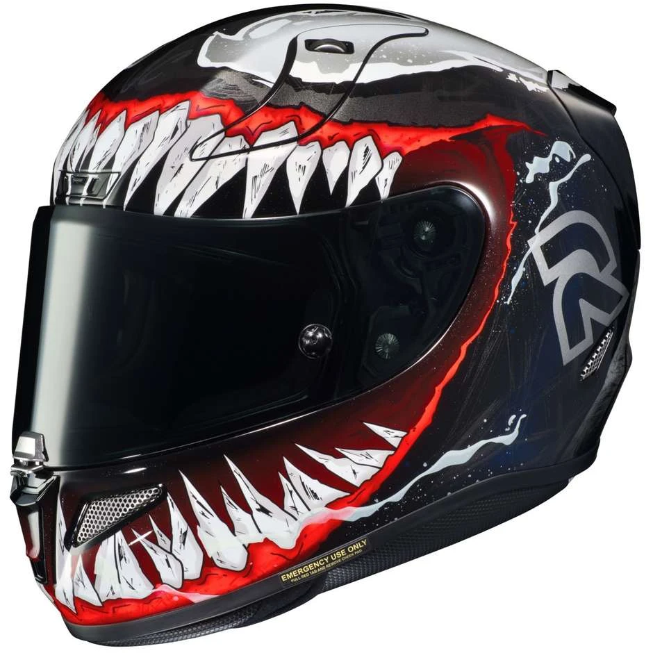 Full Face Motorradhelm HJC Fiber RPHA 11 Marvel VENOM 2 MC1 Schwarz Rot 3 Full Face Motorradhelm HJC Fiber RPHA 11 Marvel VENOM 2 MC1 Schwarz Rot