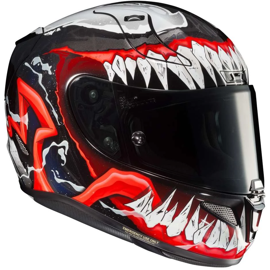 Full Face Motorradhelm HJC Fiber RPHA 11 Marvel VENOM 2 MC1 Schwarz Rot 4 Full Face Motorradhelm HJC Fiber RPHA 11 Marvel VENOM 2 MC1 Schwarz Rot – Bild 2