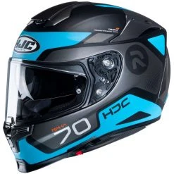 Full Face Motorradhelm HJC Fiber RPHA 70 SHUKY MC4SF Schwarz Blau Matt