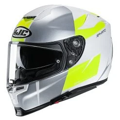 Full Face Motorradhelm HJC Fiber RPHA 70 TERIKA MC4HSF Weiß Gelb Grau