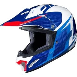 Helm Moto Cross Enduro HJC CL-XY II Argos Weiß Blau