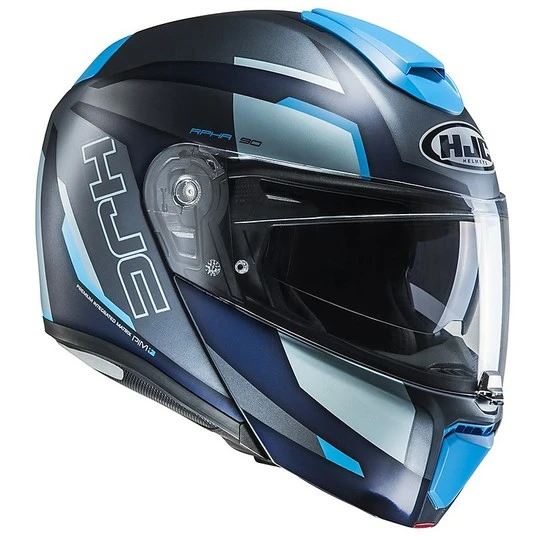 Helm Moto Modular HJC RPHA 90 Rabrigo MC2SF Schwarz Blau 3 Helm Moto Modular HJC RPHA 90 Rabrigo MC2SF Schwarz Blau