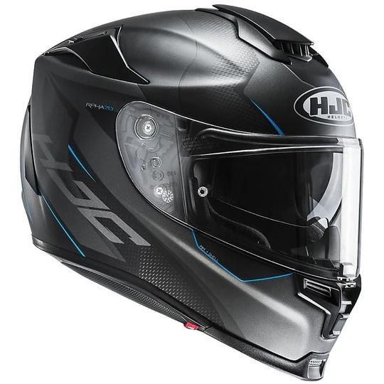 HJC Helm Moto Integral RPHA 70 GADIVO MC2SF Matt Schwarz Blau 4 HJC Helm Moto Integral RPHA 70 GADIVO MC2SF Matt Schwarz Blau – Bild 2