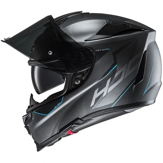 HJC Helm Moto Integral RPHA 70 GADIVO MC2SF Matt Schwarz Blau 7 HJC Helm Moto Integral RPHA 70 GADIVO MC2SF Matt Schwarz Blau – Bild 5