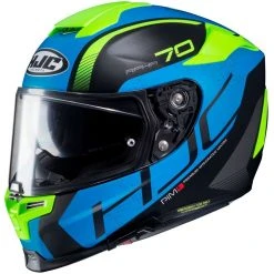 HJC Helm Moto Integral RPHA 70 Vias MC2SF Schwarz Blau Gelb Opaque