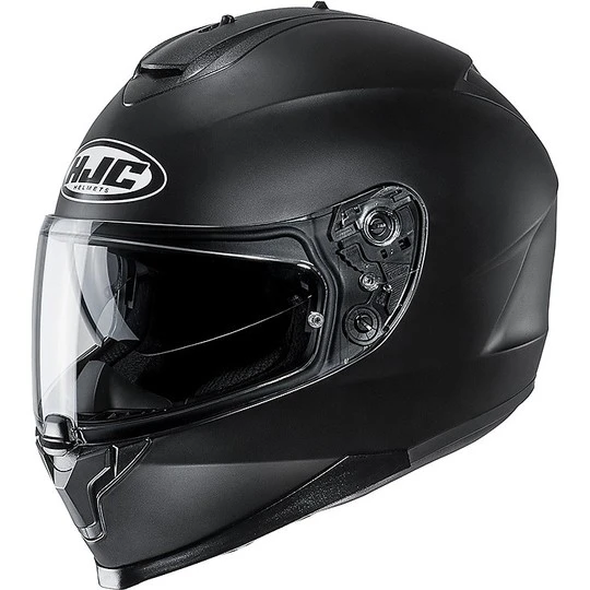 Integral Motorradhelm HJC C70 Doppel Visier Matt Schwarz 3 Integral Motorradhelm HJC C70 Doppel Visier Matt Schwarz