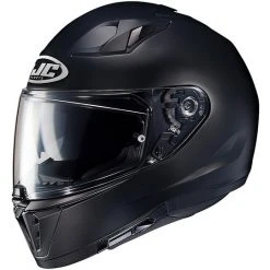 Integral Motorradhelm HJC I70 Doppel Visier Monochrom Matt Schwarz