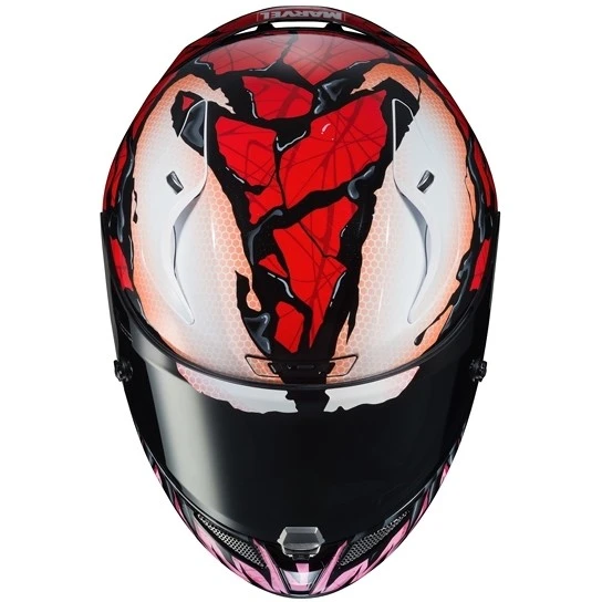 Integrierter Motorradhelm Aus HJC Fiber RPHA 11 MARVELL CARNAGE MC1 Rot 4 Integrierter Motorradhelm Aus HJC Fiber RPHA 11 MARVELL CARNAGE MC1 Rot – Bild 2