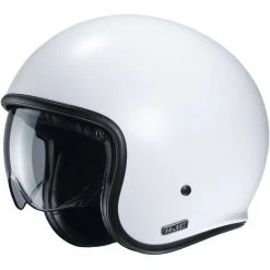Jet Custom Helm Aus HJC V30 Semi Opaque White Fiber