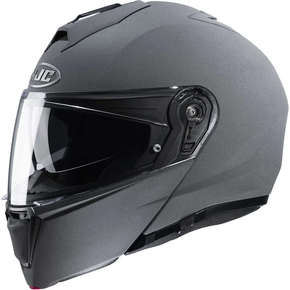 Modularer Helm Mit Doppelter Homologation P / J Moto HJC I90 Solid N. Grey 3 Modularer Helm Mit Doppelter Homologation P / J Moto HJC I90 Solid N. Grey