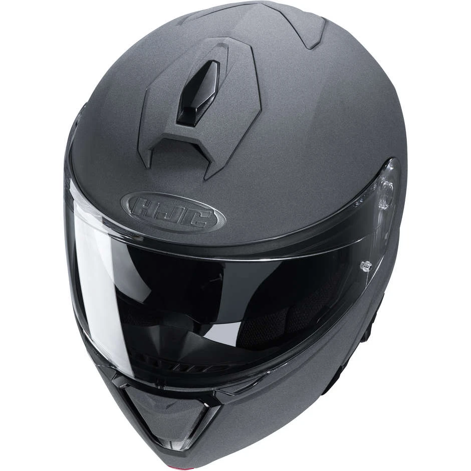 Modularer Helm Mit Doppelter Homologation P / J Moto HJC I90 Solid N. Grey 4 Modularer Helm Mit Doppelter Homologation P / J Moto HJC I90 Solid N. Grey – Bild 2