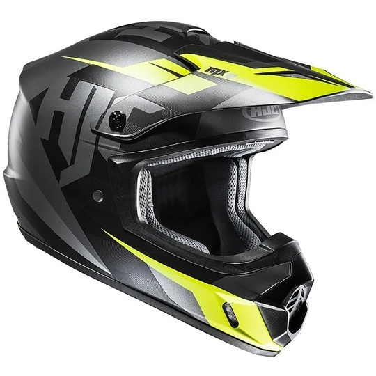 Moto Cross Enduro Helm HJC CS-MX II MC5SF Dakota Schwarz Gelb 3 Moto Cross Enduro Helm HJC CS-MX II MC5SF Dakota Schwarz Gelb