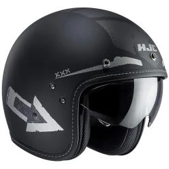 Motorrad-Sturzhelm HJC Jet FG-70S Fiber Tales MC-5F Schwarz Grau