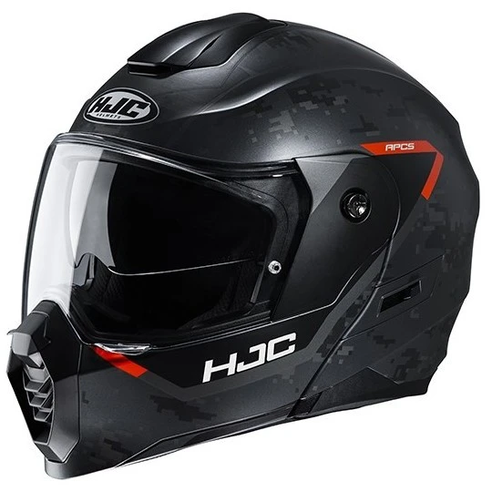 Touring Modularer Motorradhelm HJC C80 BULT MC7SF Matt Schwarz Rot 4 Touring Modularer Motorradhelm HJC C80 BULT MC7SF Matt Schwarz Rot – Bild 2