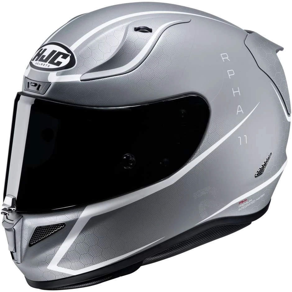 Vollgesichts-Motorradhelm Aus Faser HJC RPHA 11 JARBAN MC10SF Mattgrau 3 Vollgesichts-Motorradhelm Aus Faser HJC RPHA 11 JARBAN MC10SF Mattgrau